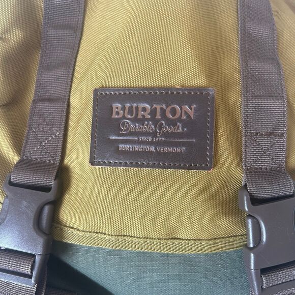 Burton Tinder Backpack Rucksack 30L Outdoor Topload Canvas Camping Hiking Green - Picture 2 of 7